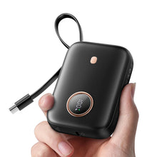 10000mAh Mini Power Bank，Ultra Compact Portable Charger with Built-in Cable，22.5W Fast Charger for iPhone Samsung Android.