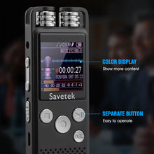 Professional Voice Activated Digital Audio Voice Recorder 8GB 16GB 32G USB Pen Non-Stop 80hr Recording PCM Support TF-Card