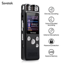 Professional Voice Activated Digital Audio Voice Recorder 8GB 16GB 32G USB Pen Non-Stop 80hr Recording PCM Support TF-Card