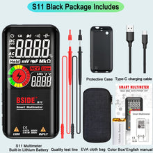 BSIDE Smart Digital Multimeter S10 S11 Profesional 9999 Multitester DC AC Volt Capacitor Ohm Diode USB Recharge Electric Tester