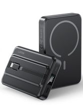 10000mAh Wireless Magnetic Power Bank for iPhone 16 15 14 13 12 Magsafe Battery Pack Portable Charger with Built-in USB C Cable