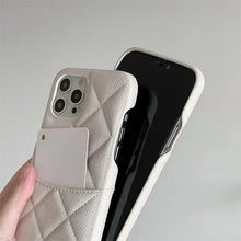 Crossbody Lanyard Wallet Phone Case For iPhone 15 14 13 16 Pro Max Card Holder Necklace Chain Luxury  Leather ( NO LOGO)