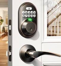 Front Door Keyless Entry Deadbolt Lock, Keypad Electronic Deadbolt with Handle for Front Door