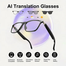 AI Translation Smart Glasses with photochromic lenses, support 160+ languages real-time translation