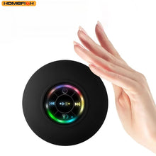2025 New bathroom waterproof wireless LED suction Cup Mini Bluetooth speaker Portable outdoor sports stereo speakers