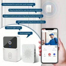 1pc Tuya Smart WiFi Video Doorbell, HD Night Vision 2-Way Audio with Chime