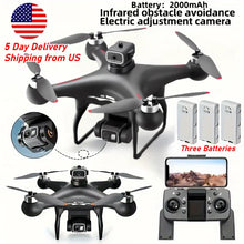S116 MAX Drone Professional with 3 Batteries 8K Dual Camera Optical Flow Brushless 360° Obstacle Avoidance WIFI FPV RC Dron Toys