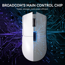 Attack Shark X11 Tri-mode Gaming Mouse with Magnetic Charging Dock, PixArt PAW3311 Sensor, 22K DPI, BT/2.4Ghz/Wired, for PC/MAC