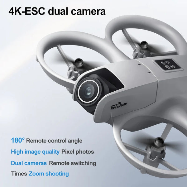 2025 Best-Selling GT3 Drone with HD Dual Camera 180° Upward Shooting, Obstacle Avoidance & Optical Flow Positioning, Foldable Po