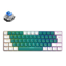 T60 Mechanical Gaming Keyboard Red/Blue Switch 62 Keys Gaming Keyboard USB Mini Wired Backlit Portable Travel for Game Laptop PC