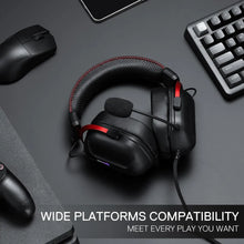 Redragon H312 Wired Gaming Headset, 7.1 Surround Sound, 50 mm Drivers, Noise-canceling Microphone, Over-Ear Headphones