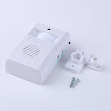 White Welcome Greeting Doorbell Smart Induction Visitor Door Bell Alert System Security Convenient for Warehouse Shed Garage