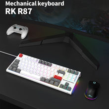 RK ROYAL KLUDGE R87 Mechanical Keyboard 87 Keys RGB Backlit Hot-swappable Wired Gaming Keyboard Customised Keycaps