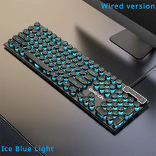 Punk Style Mechanical Keyboard 104 Keys Usb Wired Gaming Keyboards Rgb Backlit for Pc Laptop Gamers Wired Keyboard Plug and Play
