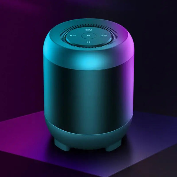 Smart Desk Speaker Voice-Controlled Deep Bass Speaker With Memory Card Function Desktop Smart Wireless Speaker For Backpacking