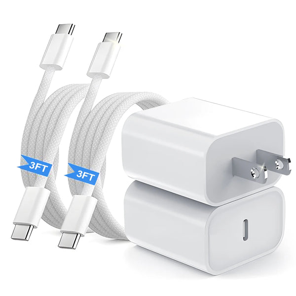 2Pcs 3FT Fast Charger Cable PD 35W For APPLE iPhone 17 16 15 Pro Max Plus Type C Quick Charge USB C Phone Accessories