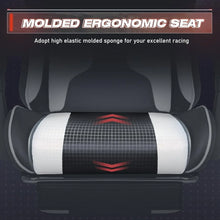 Furmax Gaming Chair, Video Game Chair with Footrest and Massage Lumbar Support, Swivel Seat Height Adjustable Computer Headrest