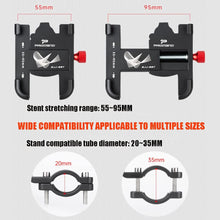 2025 Motorcycle Bike Phone Holder Mount Moto Bicycle Handlebar Bracket 360 Rotating Cell Phone Stand for Motorcycle Bike Scooter