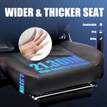 Large Gaming Chair with Footrest 350lbs Capacity - Ergonomic High Back Office Chair, Reclining Swivel Seat for Adults, Black