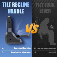 Large Gaming Chair with Footrest 350lbs Capacity - Ergonomic High Back Office Chair, Reclining Swivel Seat for Adults, Black