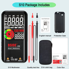 BSIDE Smart Digital Multimeter S10 S11 Profesional 9999 Multitester DC AC Volt Capacitor Ohm Diode USB Recharge Electric Tester