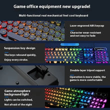Punk Style Mechanical Keyboard 104 Keys Usb Wired Gaming Keyboards Rgb Backlit for Pc Laptop Gamers Wired Keyboard Plug and Play