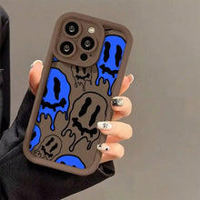 Soft Case For IPhone 17promax/17air 15, 14, 13, 12, 11 Pro Max In Blue And White With Black Case.