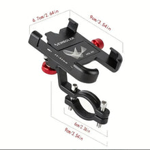 2025 Motorcycle Bike Phone Holder Mount Moto Bicycle Handlebar Bracket 360 Rotating Cell Phone Stand for Motorcycle Bike Scooter