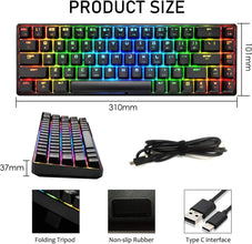MAMBASNAKE x ZIYOULANG MK14 Wired Gaming Keyboard  Buy 2 get 1 free total 3!!!
