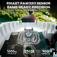 ATTACK SHARK G3 Wireless Gaming Mouse with Tri Mode Wired/2.4Ghz/BT,59g Ultra-Lightweight,25000 DPI,1000 Polling,PixArt PAW3311