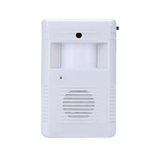 White Welcome Greeting Doorbell Smart Induction Visitor Door Bell Alert System Security Convenient for Warehouse Shed Garage