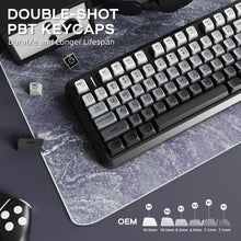 MAMBASNAKE x ZIYOU LANG M75 Wireless Membrane Keyboard, RGB Backlit Rechargeable 2000mAh Battery