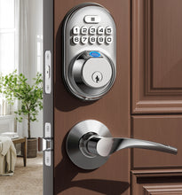 Front Door Keyless Entry Deadbolt Lock, Keypad Electronic Deadbolt with Handle for Front Door