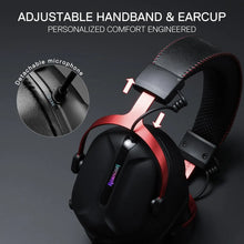 Redragon H312 Wired Gaming Headset, 7.1 Surround Sound, 50 mm Drivers, Noise-canceling Microphone, Over-Ear Headphones
