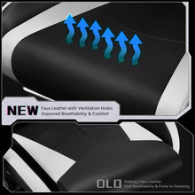 Ergonomic Gaming Chair with Massage Lumbar Support, Adjustable Footrest and Headrest for Comfortable Computer Use