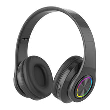 Wireless Over Ear Headphones - Active Noise Canceling, Deep Bass, LED Light, Portable Folding Design for Music, Sports & Games