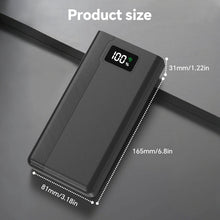 40000mAh Portable Large Capacity Mobile Power Bank, 4 Outputs And 3 Inputs, With LED Power Display, Suitable For Most Electronic