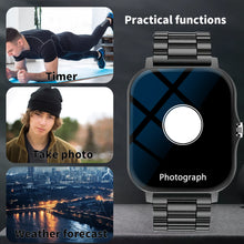 2025 Fitness Smart Watch for Men Women HD Screen: Durable Stainless Steel Strap Bluetooth Wireless Calling Message Reminder