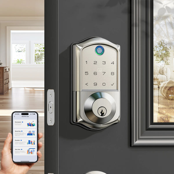 Fingerprint Smart Door Lock Auto Lock, Keyless Entery Door Lock for Front Door