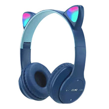 Gaming Headset Glow Light Bluetooth-Compatible Helmets Stereo Bass Over-Ear Headsets Cute Sports Headphones for Kids and Adult