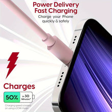 40W Dual Port USB C Fast Charger With 6.6ft Long USB C Charging Cable For iPhone 15 Pro Max/15 Pro/15/15 Plus And Other Devices