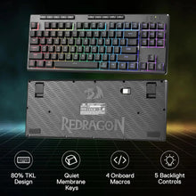Redragon K516 PRO Shiva TKL RGB Wireless Membrane Gaming 87 Keys Mechanical-Feel Keyboard,Smooth Linear Switch